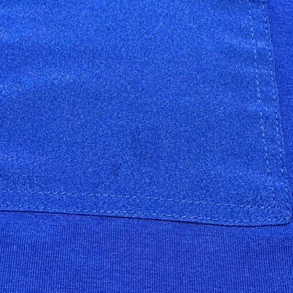 Calvin Klein Rolled Short Sleeve V-Neck Blouse - Picture 8 of 8